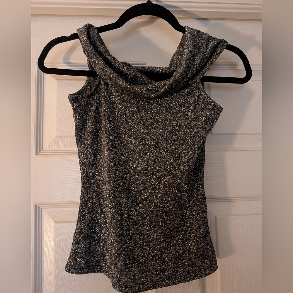 Ted Baker Metallic Gray Top - NWT